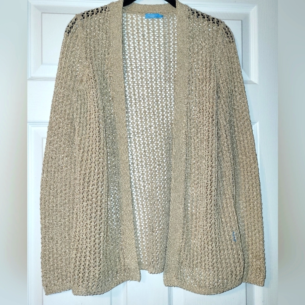 J McLaughlin Open Work‎ Crochet Cardigan Women's Size Small
